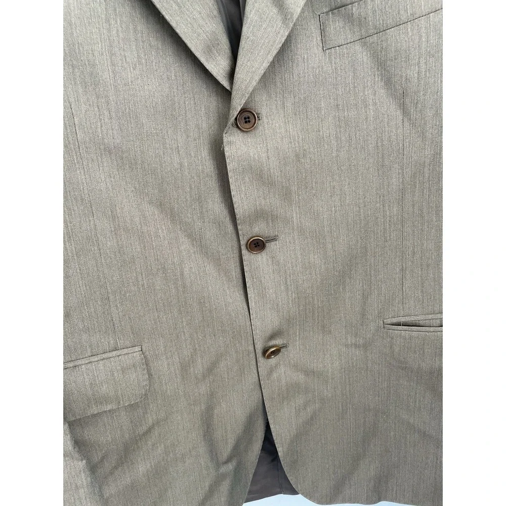 Vintage Brown‎ Canali Sport Jacket 3 Button 100% Wool Made In Italy Size 44R